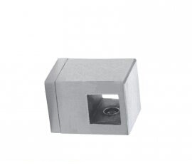 SUPORTE DE VARÃO QUADRADO INOX