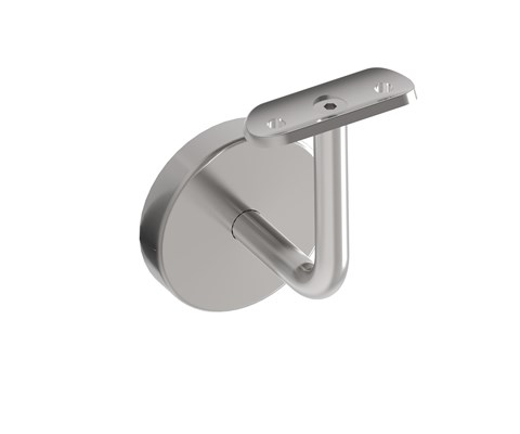 SUPORTE CORRIMÃO + PLACA INOX
