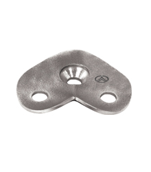 PLACA DE APARAFUSAR CANTO INOX
