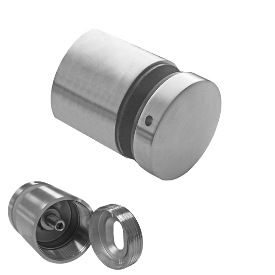 FIXADOR PONTO VIDRO AJUSTÁVEL INOX