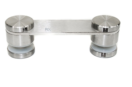 ARANHA P/VIDRO Ø30MM 180º, INOX 304