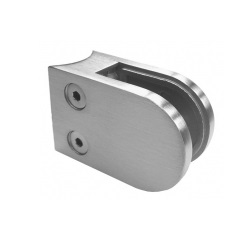 SUPORTE VIDRO 63X45/CURVO INOX