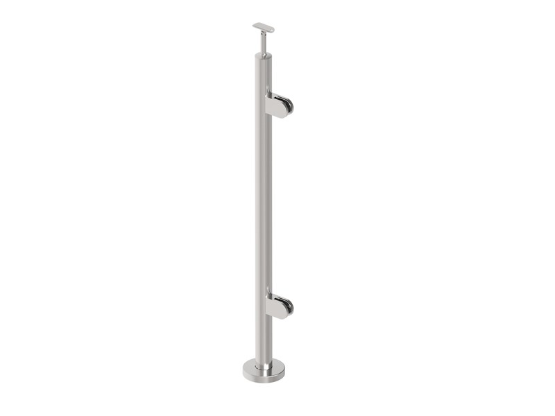 POSTE AÇO INOX  - 2G VIDRO