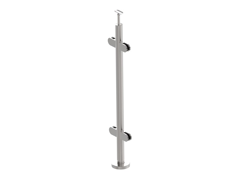 POSTE AÇO INOX 4G VIDRO