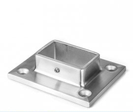 PATERE CONETOR RETANGULAR INOX